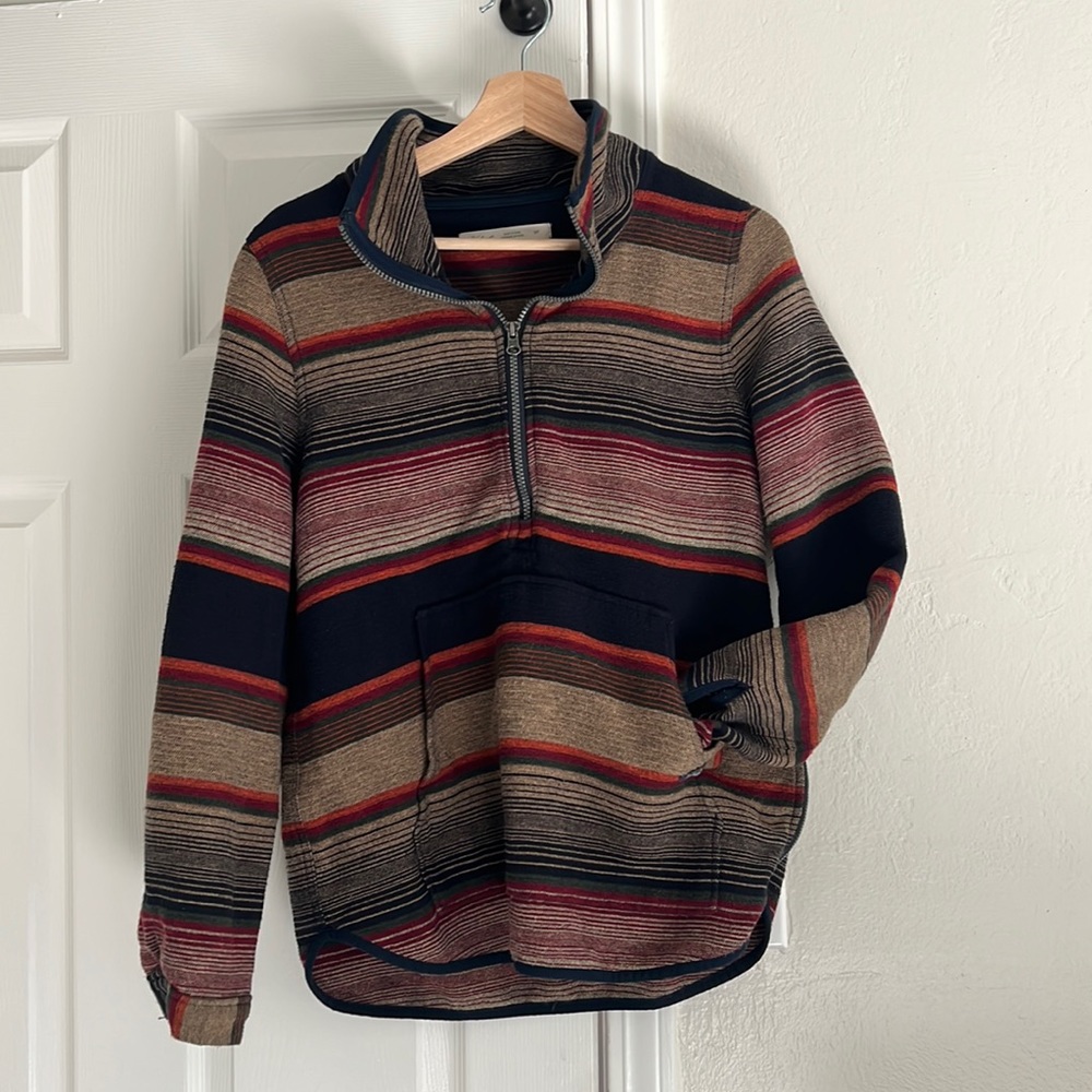 Woolrich Thick Cotton Quarterzip Shacket